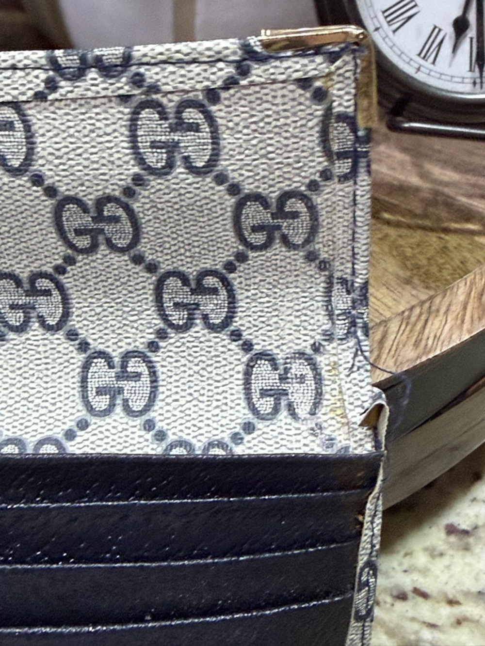 Vintage Gucci Canvas Monogram Wallet, makeup bag & Pouches - Picture 5 of 16